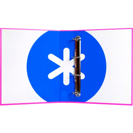 Antartik Carpeta 4 Anillas 40 mm Mixtas Antartik A4 Forrada Color Rosa