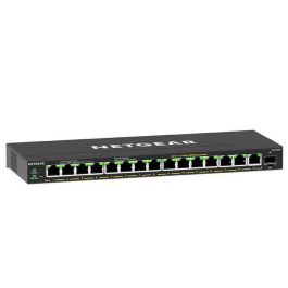 NETGEAR GS316EP-100PES Switch Gigabit Gestionado 16 Puertos (15 PoE+), 32 Gbit/s, 180W PoE, QoS, VLAN, Full Duplex