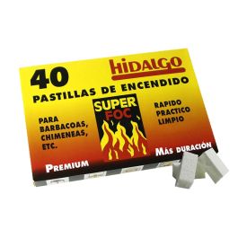 Super Foc 08101 Pastillas de encendido para Barbacoas y Chimeneas, Pack 40 Unidades