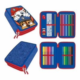 Estuche Escolar The Paw Patrol Azul 12,5 x 19,5 x 4,5 cm