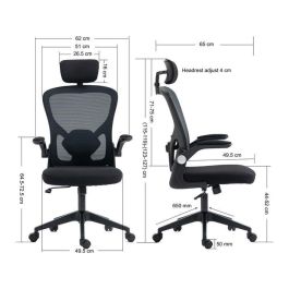 Sandberg ErgoFusion Gaming Chair Basic Silla Gamer Ergonómica con Respaldo en Malla Transpirable y Reposacabezas Ajustable