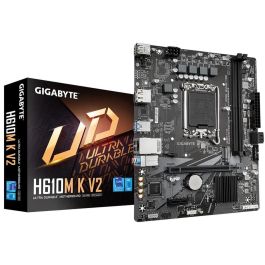 Gigabyte H610M K V2 Placa Base Micro ATX para Intel 14ª/13ª/12ª Gen LGA 1700 DDR5 HDMI DP M.2 PCIe 3.0 SATA Precio: 92.58999981. SKU: B1H45LLR8X