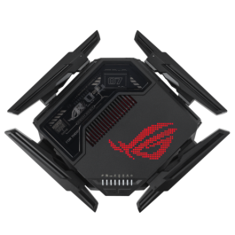 ASUS ROG Rapture GT-BE98 router inalámbrico 10 Gigabit Ethernet Quad-band (2.4 GHz / 5 GHz-1 / 5 GHz-2 / 6 GHz) Negro