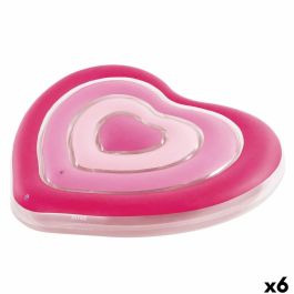 Colchoneta Hinchable Intex Corazón 135 x 155 x 25 cm Rosa (6 Unidades) Precio: 103.7900006. SKU: B14KVMQJDK