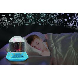 Luz nocturna con proyecciones de Paw Patrol y efectos de sonido.