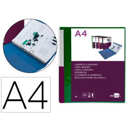 Liderpapel Carpeta Canguro 2 Anillas 25 mm DIN A4 Polipropileno Verde Translucido Precio: 2.95000057. SKU: B1AZHGRVRZ