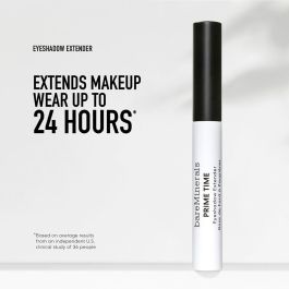 bareMinerals PRIME TIME Prebase Ojos Extender Sombra 24h Larga Duración, Intensifica Color, Suaviza Párpados, Vegana, Sin Siliconas 3 ml