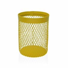 Bote para Utensilios de Cocina Versa Metal Acero 11,5 x 15,5 x 11,5 cm Amarillo
