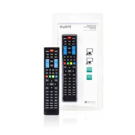 Ewent EW1575 Mando a distancia universal para TV LG y Samsung, compatible con Smart TV y 3D, listo para usar, Negro.