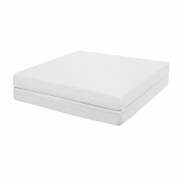 Candide Colchón Plegable 2 Piezas Crudo 60x120x7 cm, Funda Extraíble PVC, Portátil con Asa, Densidad 16 kg/m³