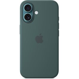Apple iPhone 16 - Funda de Silicona con MagSafe, Verde Lago