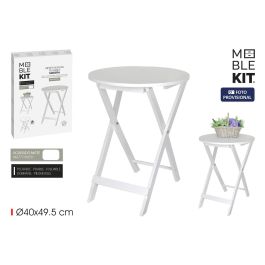 Moblekit Mesita Auxiliar Plegable de Madera Blanca 40 cm (4 Unidades) Moblekit Mesita Auxiliar Plegable de Madera Blanca 40 cm (4 Unidades) Precio: 53.49999996. SKU: B1AVYQETQM