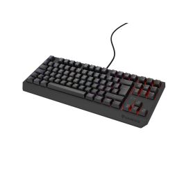 GENESIS Thor 230 TKL Teclado Gaming Mecánico Outemu Red, QWERTY Español, Retroiluminación LED RGB, USB, Negro