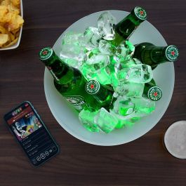 Cubitera LED con Altavoz Recargable Sonice InnovaGoods