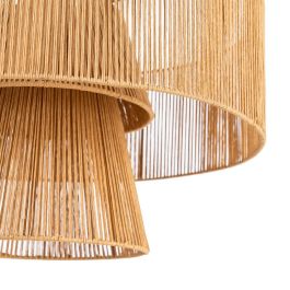 Lámpara Techo Natural Cuerda de Papel 50 X 50 X 43 cm