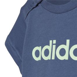 Conjunto Deportivo para Bebé Adidas I Lin Co Set Infantil Azul Gris