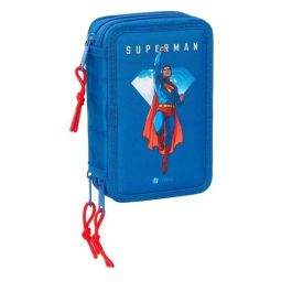 Safta Plumier Escolar Superman, 3 Compartimentos con 37 Piezas, 195x125x55 mm Precio: 22.9000002. SKU: B1CW3ADFBA