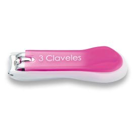 Cortaúñas y Recoge Uñas Rosa 8 cm - Tres Claveles | Apoyadedos con relieve para mejor agarre Precio: 2.98999954. SKU: B1EPAGZD2S