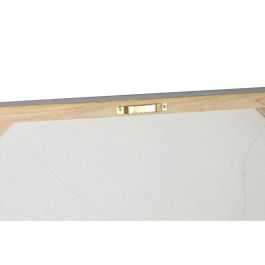 DKD Home Decor Cuadro Scandi Abstracto de Lienzo y MDF Blanco/Marrón 3 x 100 x 50 cm (2 Unidades)