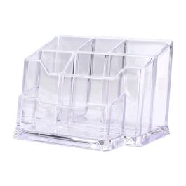 Liderpapel Organizador de Oficina Transparente 15 Piezas: Grapas, Lápices, Bolígrafos, Tijeras, Cúter, Clips, Bloc Notas