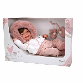 Muñecas Arias 65378 Muñeco Elegance Zoe 45 cm Rosa con Manoplas, Chupete, Suéter, Pantalón y Calcetines - Tacto Real Bebé Muñecas Arias 65378 Muñeco Elegance Zoe 45 cm Rosa con Manoplas, Chupete, Suéter, Pantalón y Calcetines - Tacto Real Bebé