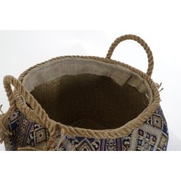 Cesta Boho DKD Home Decor Multicolor 30 x 30 x 30 cm (2 Unidades) Cesta Boho DKD Home Decor Multicolor 30 x 30 x 30 cm (2 Unidades)