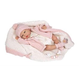 Muñeca reborn arias 40 cm marta rosa c/manta Muñeca reborn arias 40 cm marta rosa c/manta