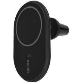 Belkin WIC004BTBK Soporte Magnético Coche con Cargador Inalámbrico 10W para iPhone 12/13, USB PD 20W, Negro