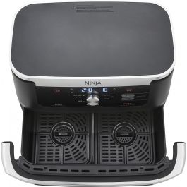 Ninja AF500EU Foodi FlexDrawer Freidora de Aire Caliente 10.4L Doble Zona 8 Personas Hornea Asa Deshidrata