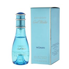 Davidoff Cool Water Woman Eau de Toilette 50 ml Vaporizador. Perfume Femenino Floral Acuático. Aroma Fresco y Sensual para Mujer.