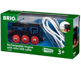 Brio World 33599 Locomotora Recargable de Juguete Estilo Clásico