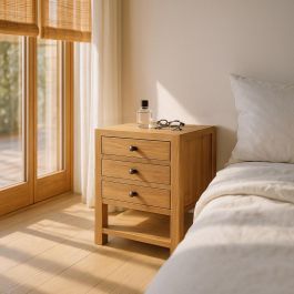 Mesita Natural Madera Mindi Dormitorio 45 X 35 X 55 cm Precio: 172.49999943. SKU: B1D9M5YB8J