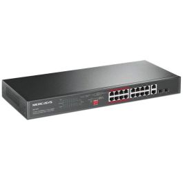 Mercusys MS118CP Switch No Gestionable 18 Puertos PoE+ Gigabit para Videovigilancia y Redes Corporativas 1U Rackable