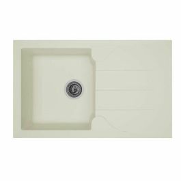 Stradour Fregadero de Cocina Empotrado Resina Aloa SMC 1 Seno con 1 Escurridor Reversible, Blanco Liso 81x50 cm, Desagüe Ø90mm Precio: 131.50000006. SKU: B1AMFQ964V