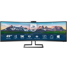 Philips 499P9H/00 Monitor Profesional Ultrapanorámico Curvo 49" Dual QHD Webcam USB-C KVM Regulable Negro Precio: 800.50000008. SKU: S55146762