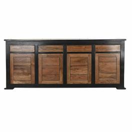 Buffet DKD Home Decor Negro Negro 45 x 86 x 200 cm Buffet DKD Home Decor Negro Negro 45 x 86 x 200 cm