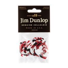 Dunlop Pack 12 Púas Genuine Celluloid Confetti - Heavy