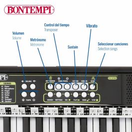 Teclado 37 Teclas Bontempi 42 x 4 x 15 cm (6 Unidades) Teclado 37 Teclas Bontempi 42 x 4 x 15 cm (6 Unidades)