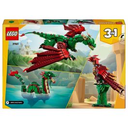 Lego Dragón Medieval 31161 Creator, Juego de Construcción, 3 Modelos en 1, Edad +9 Años