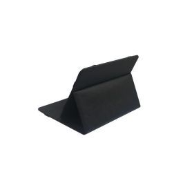 eSTUFF Funda Universal FRESNO para Tablets 9-10.1" de Cuero PU Negra, sujeción con banda de goma para fácil inserción