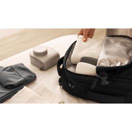 Numada Mochila Explorer Backpack B40, 20L, Negra, 40x25x20cm, Maleta Cabina Avión con Puerto USB y Compartimento Portátil