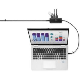 HP G2 USB-C Travel Hub Multipropósito para Portátiles, Expansor de Puertos con HDMI, VGA y 2x USB para Accesorios Diarios