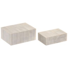 DKD Home Decor Joyero de Resina y Mango Blanco 13 x 7.5 x 18 cm - Set de 2 unidades Precio: 45.50000026. SKU: B19FZ2M2VW