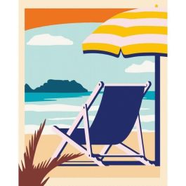 Ravensburger RAV00023897 CreArt Pintar por números "Relájate en la playa" Adulto 24x30 cm