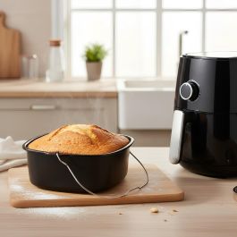 Molde Acero con Asa Metal Ideal Airfry Pyrex® 22x21x7,5 cm