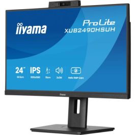 Iiyama XUB2490HSUH-B2 Pantalla para PC 23.8" Full HD IPS Negro Mate 4ms Ajuste Altura VESA USB 3.2