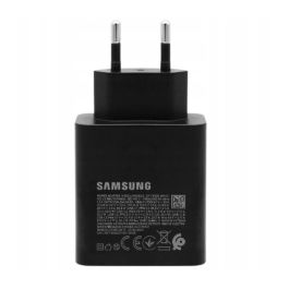 Samsung Cargador 50W Duo (2x USB-C) Super Fast Charging 2.0 con Cable USB-C 1.8m Negro para Smartphones y Tablets