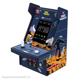 My Arcade Consola Retro Micro Player Pro Space Invaders Coleccionable 6.75" Oficial, Pantalla 2.75" Color HD, Altavoz, Jack 3.5mm