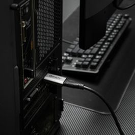 Adaptador DisplayPort a HDMI LINDY 8K60 ACTIVE Gris