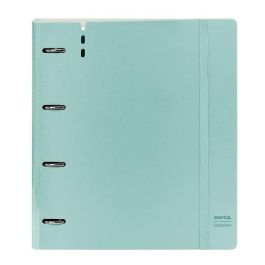 Carpeta Con Recambio Safta Din A4 Cuadro 5 mm Polipropileno Foam 4 Anillas 35 mm Azul Claro Carpeta Con Recambio Safta Din A4 Cuadro 5 mm Polipropileno Foam 4 Anillas 35 mm Azul Claro